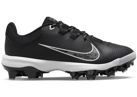Женские кроссовки nike hyperdiamond 4 pro mcs, черно-белые
