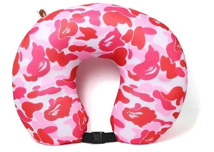 Унисекс подушка для шеи Bape ABC, розовая