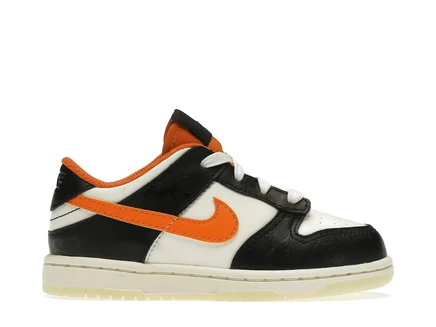 Детские кроссовки Nike Dunk Low PRM Halloween, бежево-оранжево-черные