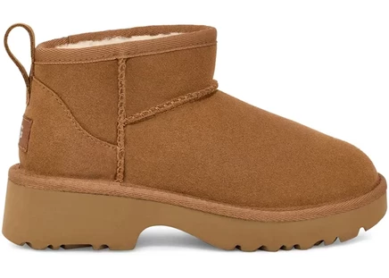 Детские ботинки Ugg Classic Ultra Mini New Heights, каштановые