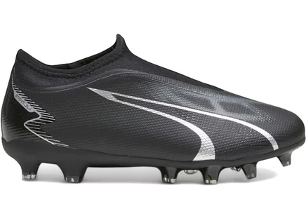 Детские бутсы Puma Ultra Match Laceless FG/AG, черные