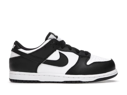Детские кроссовки Nike Dunk Low Retro, бело‑черные