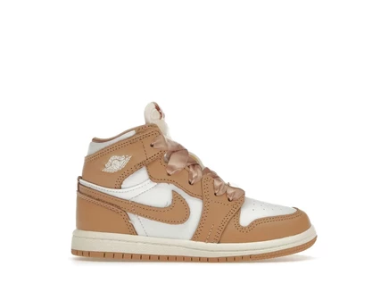 Детские кроссовки Jordan 1 Retro High OG Praline, белые