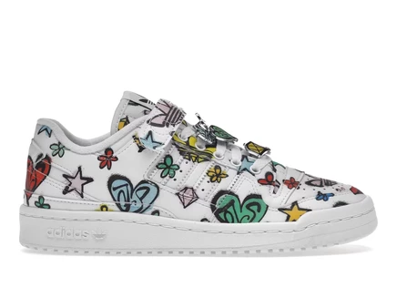 Мужские кроссовки Adidas Forum 84 Low Jeremy Scott, бело-черные