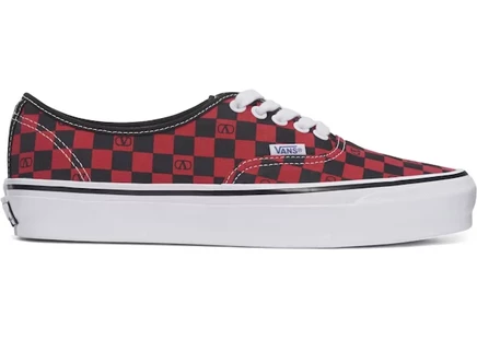 Мужские кеды Vans Authentic Valentino Garavani, красные в клетку