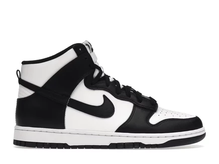 Мужские кроссовки Nike Dunk High Panda (2021/2024), черно-белые