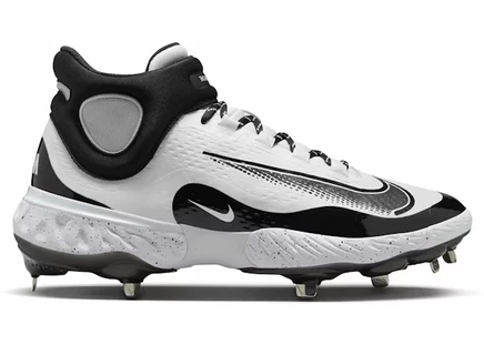 Мужские кроссовки Nike Alpha Huarache Elite 4 Mid, белые/черные
