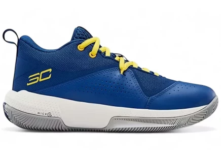 Детские кроссовки Under Armour Curry SC 3Zero 4, королевско-синие/белые/желтые