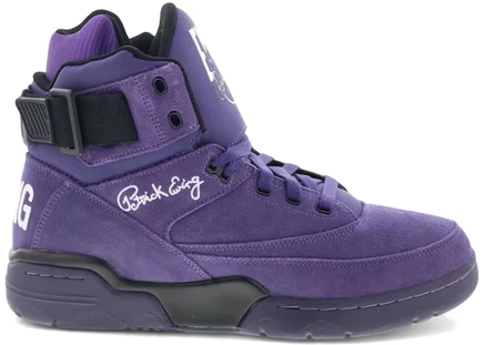 Мужские кроссовки Ewing 33 Hi, фиолетово-черно-белые