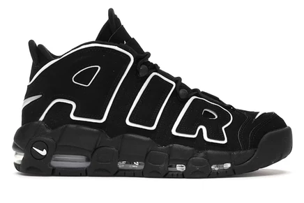 Мужские кроссовки Nike Air More Uptempo, черно-белые