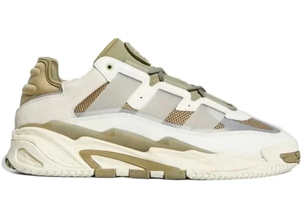 Мужские кроссовки adidas niteball, off white/orbit green