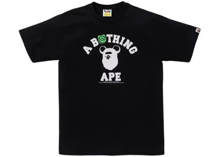 BAPE x Medicom Toy Be@R College Tee Black black