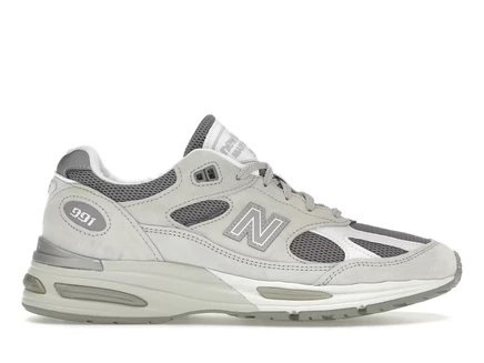 Мужские кроссовки New Balance 991v2 MiUK, серо-серебристые