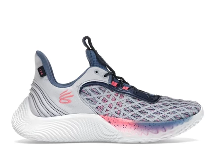 Мужские кроссовки Under Armour Curry 9, голубо-розово-белые