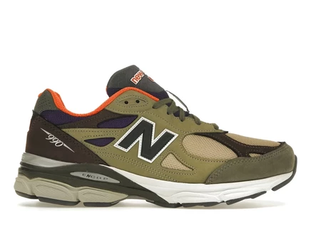 Мужские кроссовки New Balance 990v3 MiUSA, хаки/оранжевые