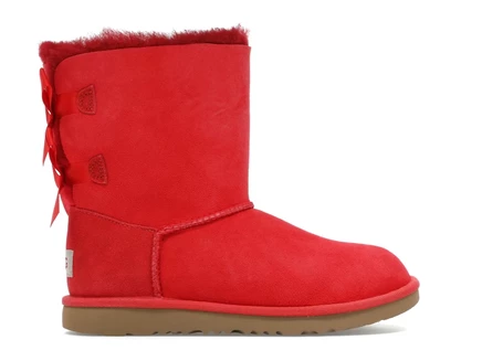 Детские угги UGG Bailey Bow II с бантом, красные