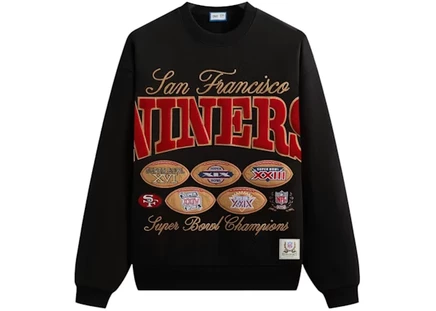 Мужской свитшот Kith x NFL 49ers Vintage, черный