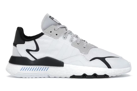 Мужские кроссовки adidas nite jogger, бело-черные