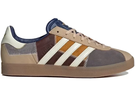 Мужские кроссовки Adidas Gazelle 85 atmos Patchwork, бежевые