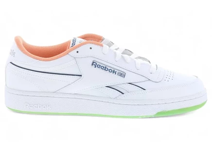 Мужские кроссовки Reebok Club C Revenge, бело/аква/оранжево/зелёные