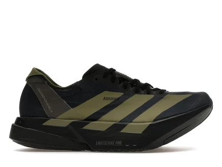 Мужские кроссовки Adidas Adizero Adios Pro 4, черно-оливковые