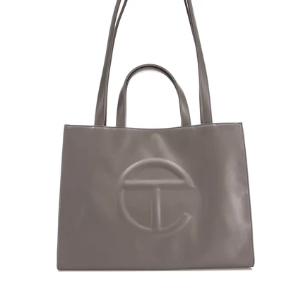 Унисекс сумка telfar shopping bag medium, темно-серая