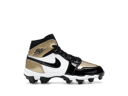 Детские кроссовки Jordan 1 Mid Cleat, золотистые