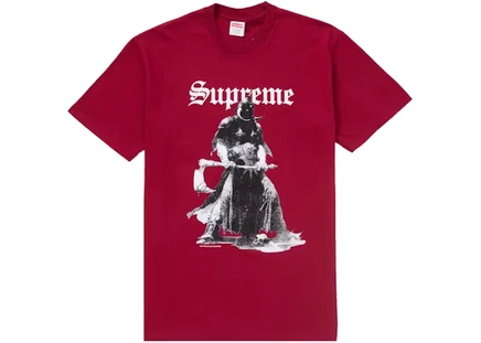 Футболка Supreme Destruction, бордовая