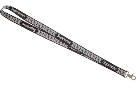 Унисекс шнурок для ключей Supreme Cuban Links, черный