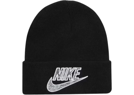 Унисекс шапка-бини Supreme x Nike Snakeskin, черная