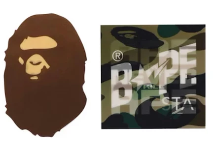 Набор лентикулярных стикеров Bape, многоцветный