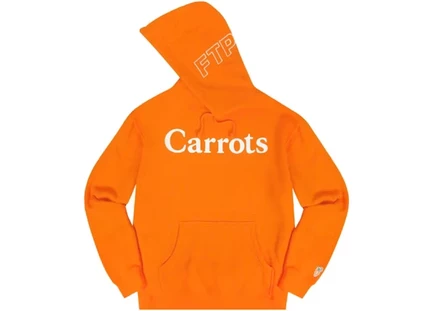 Мужская худи ftp x carrots с логотипом, оранжевая