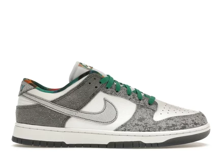 Мужские кроссовки Nike Dunk Low Retro Premium Philly, бело-серые