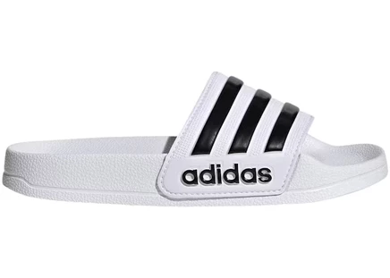 Детские шлепанцы Adidas Adilette Shower, бело‑черные