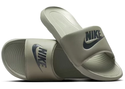 Мужские слайды Nike Victori One Slide, серо-зеленые/черные