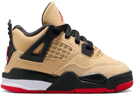 Детские кроссовки Jordan 4 Retro Pizza TD, красно-белые