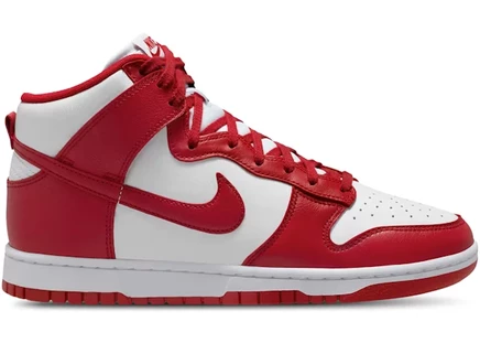 Мужские кроссовки Nike Dunk High St. John's, бело-красные
