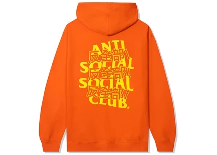 Мужское худи Anti Social Social Club Kaburosai, оранжевое