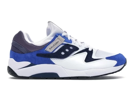 Мужские кроссовки Saucony Grid 9000, бело-синие