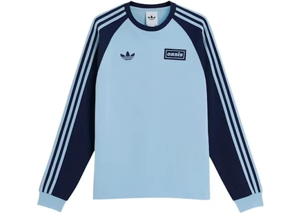 Мужской лонгслив Adidas Tour 3-Stripes, голубой/индиго