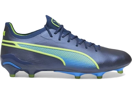 Мужские бутсы Puma King Ultimate FG/AG, сине-бело-зеленые