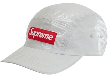 Унисекс кепка Supreme Gloss Ripstop Camp, светло-серая