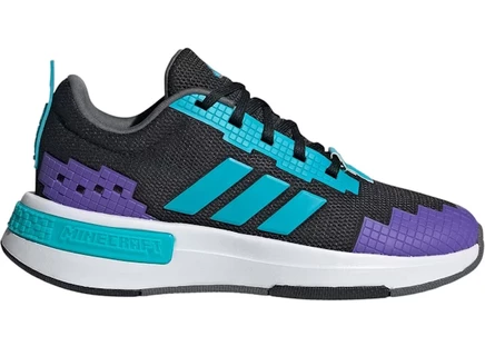 Детские кроссовки Adidas Pro Minecraft, черные/бирюзовые