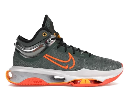 Кроссовки Nike GT Jump 2 University, зелёные/оранжевые/чёрные
