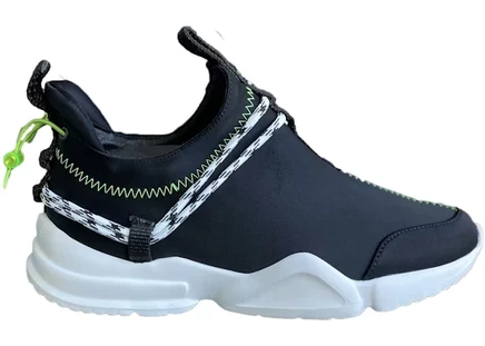 Мужские кроссовки John Geiger 002 Low, черно-лаймовые