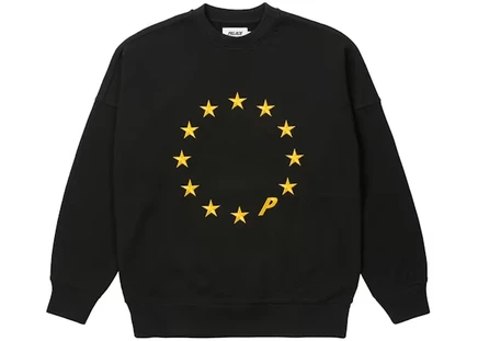 Мужской свитшот Palace EU-DON Crew, черный