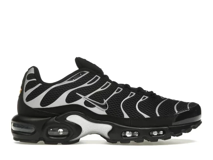 Мужские кроссовки Nike Air Max Plus, черно-серебристые