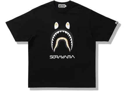 Мужская футболка Bape x Hajime Sorayama Shark, черная