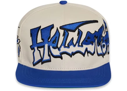 Мужская кепка Hellstar Records snapback, синяя с белым