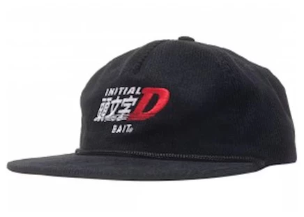 Мужская вельветовая бейсболка BAIT x Initial D, черная